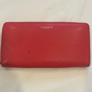 Coach Red Wallet